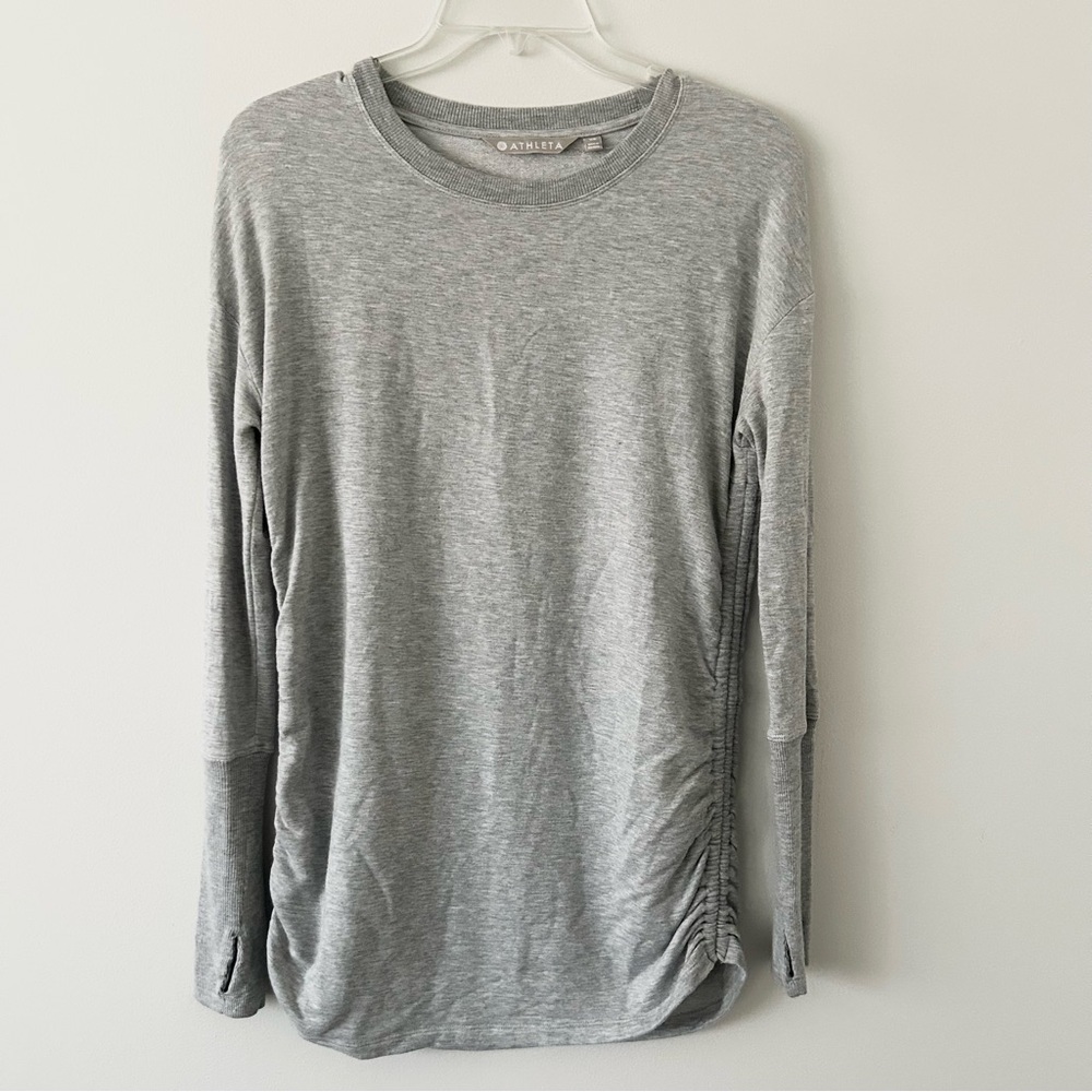 Athleta Drishti Ruched Sweatshirt